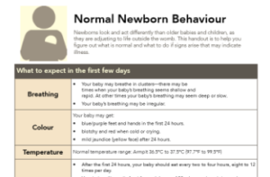 Normal Newborn Behaviour
